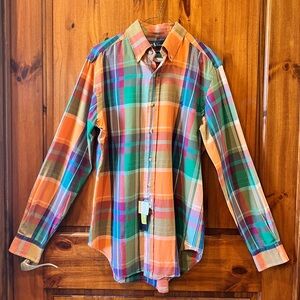 RALPH LAUREN Men's Plaid Button-Down Shirt